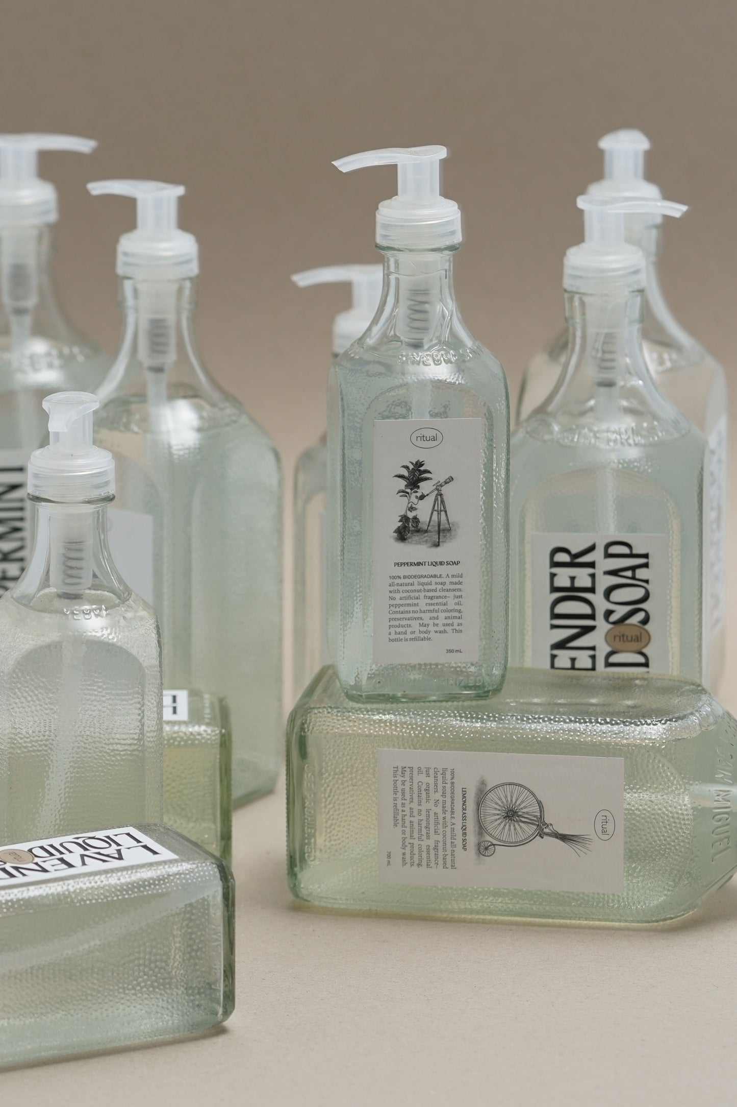 SOAP SALE: SET OF 6 LARGE (700ML) BOTTLES