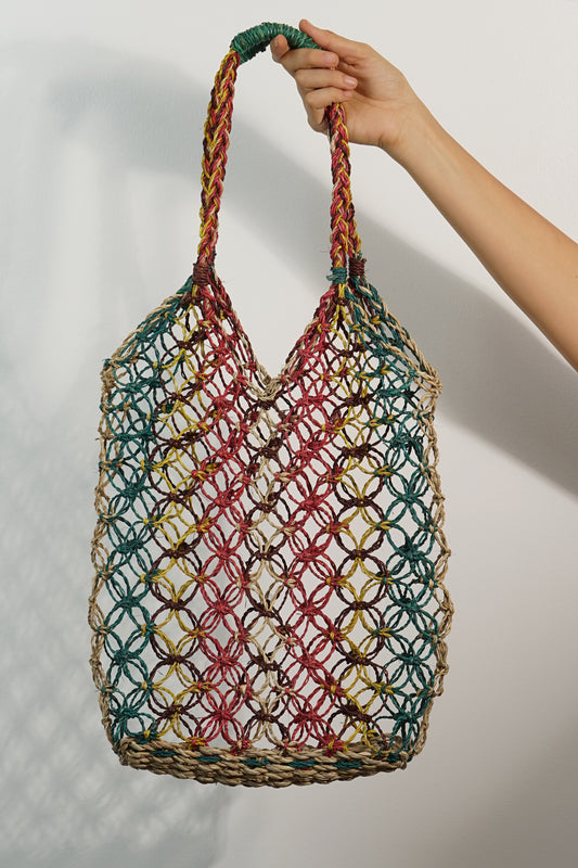 HAND-ROLLED PANDAN BAG