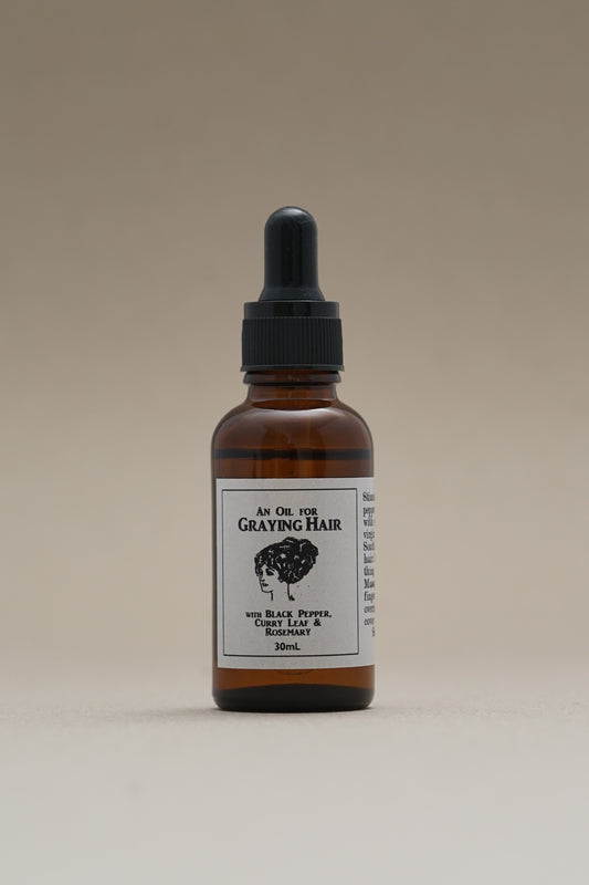 COCONUT-CURRY OIL FOR GRAYING HAIR
