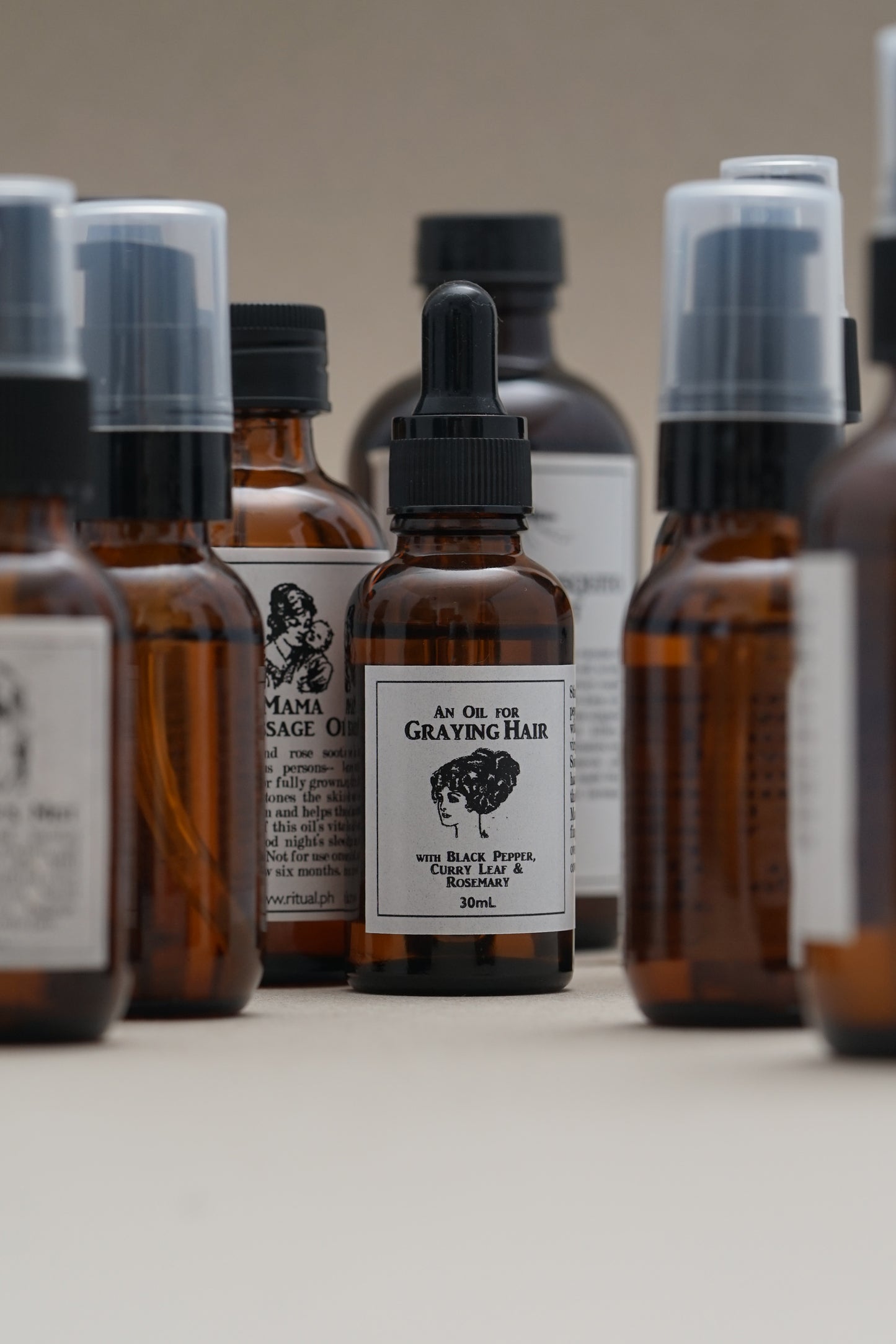 COCONUT-CURRY OIL FOR GRAYING HAIR