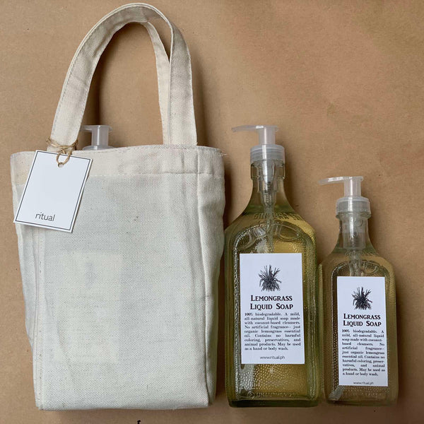 CANVAS POUCH FOR LIQUID SOAPS